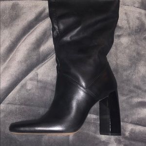Zara Over the Knee Leather Boots